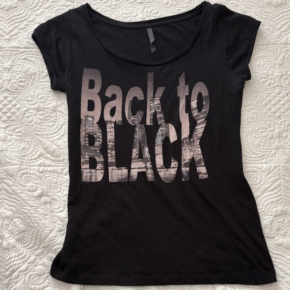 Black Graphic Women's Top